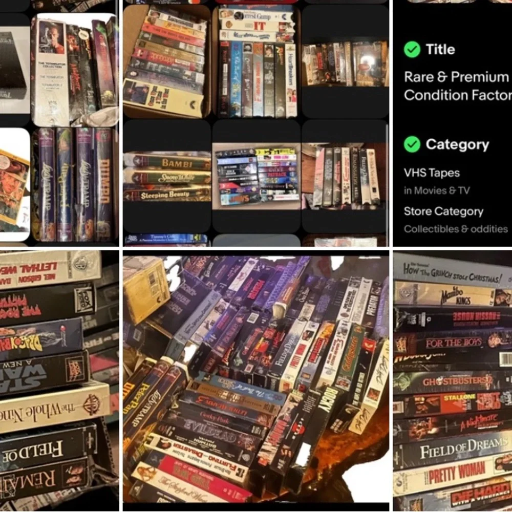 VHS Factory Sealed Large Movie Collection Vintage Lot